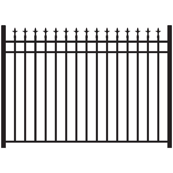 Jerith Legacy #111 Modified Aluminum Fence Section w/Finials
