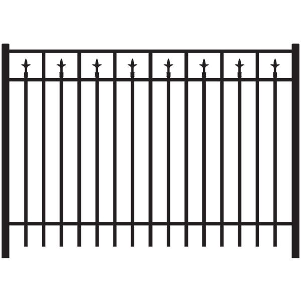 Jerith Legacy #211 Aluminum Fence Section w/Finials