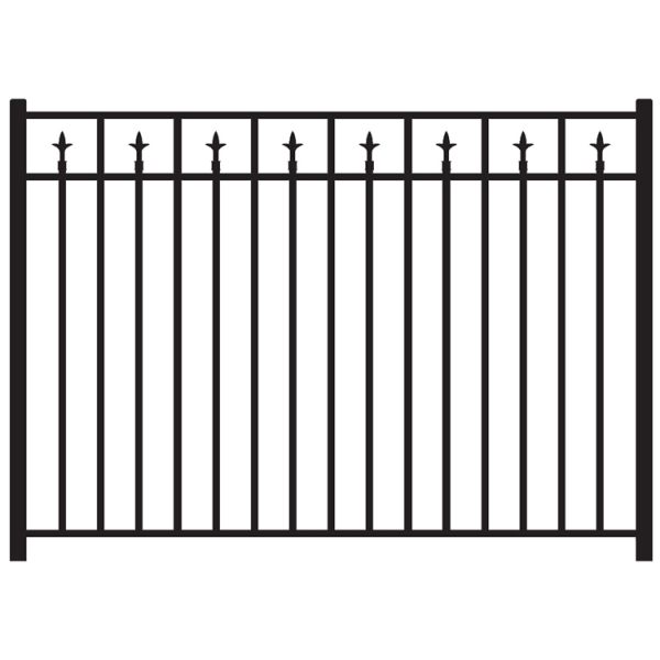 Jerith Legacy #211 Modified Aluminum Fence Section w/Finials