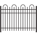 Jerith Legacy Concord #101 Aluminum Fence Section (JX-CONCORD-101-S)
