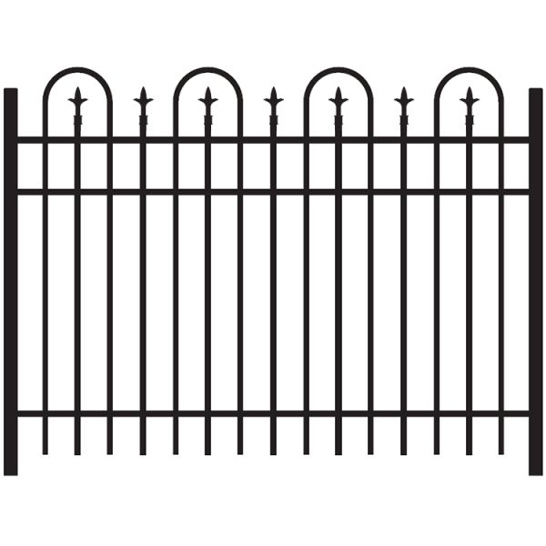 Jerith Legacy Concord #111 Aluminum Fence Section w/Finials