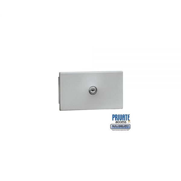 Salsbury Key Keeper, recessed mounted aluminum finish, private access with two keys