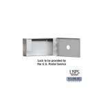 Salsbury Key Keeper, surface mounted aluminum finish, USPS access (1080AU)