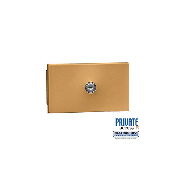 Salsbury Key Keeper, recessed mounted brass finish, private access with two keys