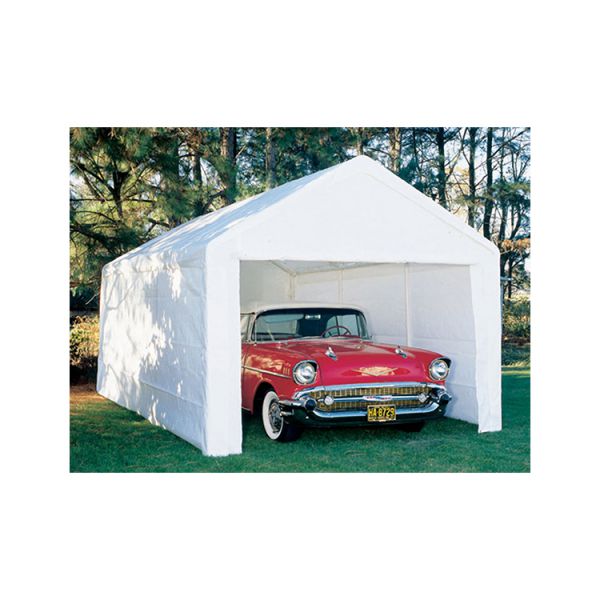 King Canopy 10' x 20' Hercules Canopy Enclosed 8 Leg Snow Load - White - 189 lbs.