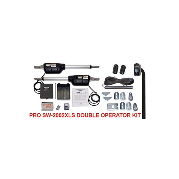 Linear PRO-SW2002XLS  Automatic Gate Opener Kit for Double Swing Gates (1000lb capacity)