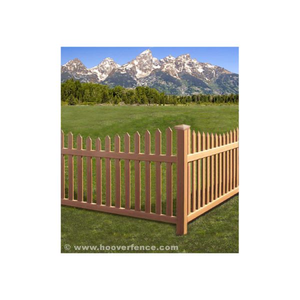Bufftech Danbury Select Cedar Vinyl Fence Panels - Concave Top