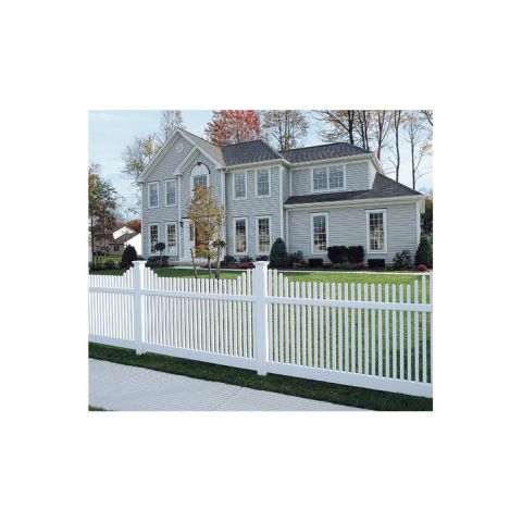 Bufftech Manchester Vinyl Fence Panels - Concave Top