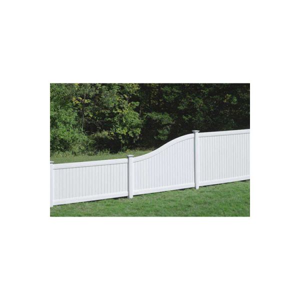 Bufftech New Lexington Vinyl Fence Panels - S-Curve Top Rail