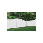 Bufftech Chesterfield Vinyl Fence Panels - S-Curve Top Rail (CHESTERFIELD-SC-S)