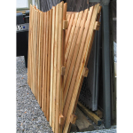 Shadowbox Wood Fence Panels, Concave Top - Cedar (W-PANEL-SB-CV-C)