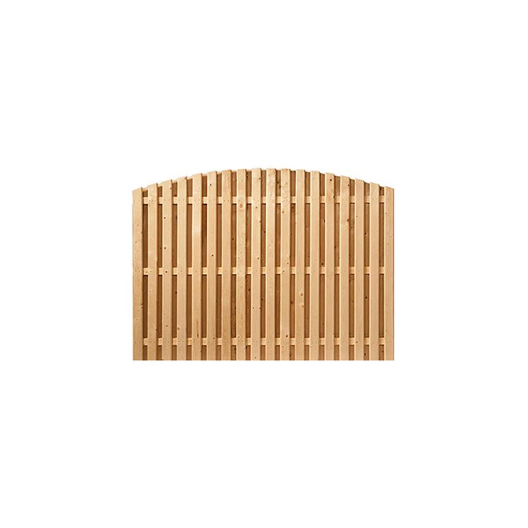 Shadowbox Wood Fence Panels, Convex Top - Cedar