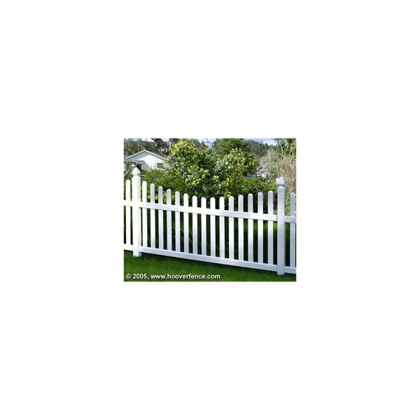 Bufftech Rothbury Vinyl Fence Panels - Concave Top