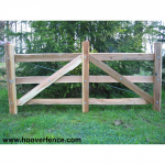 Hoover Fence Wood Split Rail Gates - Western Red Cedar w/ Steel Frames (W-GATE-SR-WRC-S)