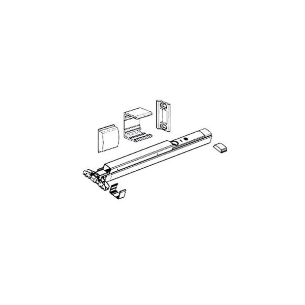 Detex Narrow Stile Door Kit for Value Series V40 Exit Device - Aluminum Finish