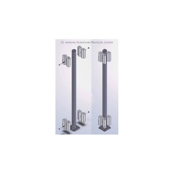 Bufftech Oxford Railing Bracketed Post Support Kits Concrete