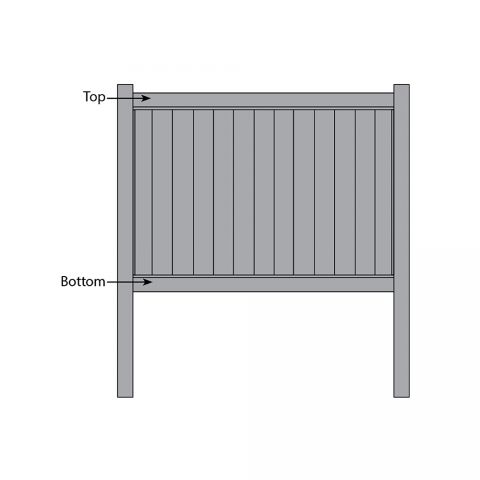 Bufftech Chesterfield Fence - Replacement Rails