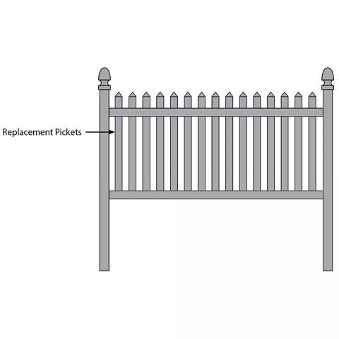 Bufftech Danbury Fence - Replacement Pickets