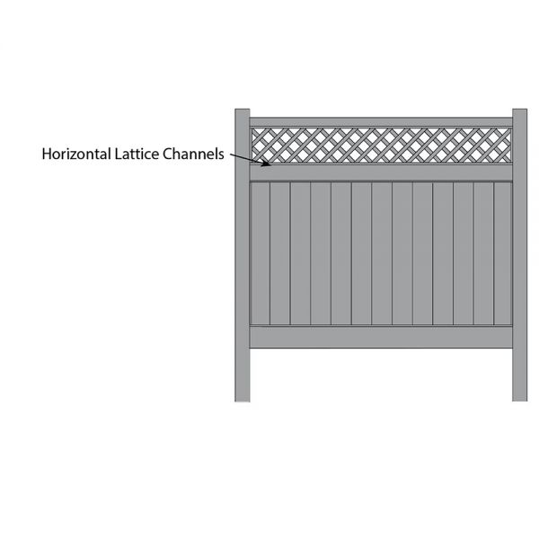 Bufftech Horizontal Lattice Channels - 5/8" x 1" x 90-3/4"