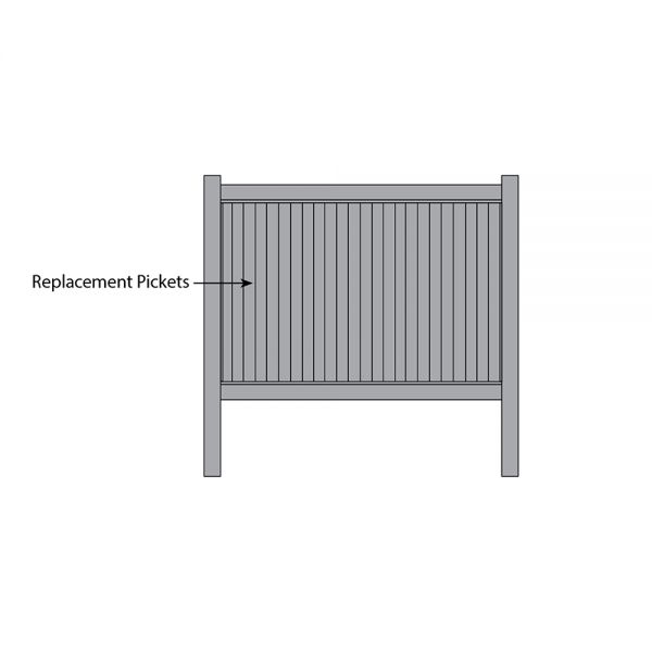 Bufftech New Lexington Fence - Replacement Pickets