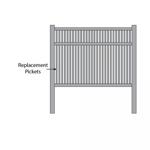 Bufftech Princeton Fence - Replacement Pickets