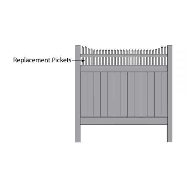 Bufftech Huntington Accent - Replacement Pickets