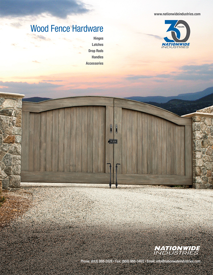 Nationwide Industries Wood Fence Gate Hardware Catalog