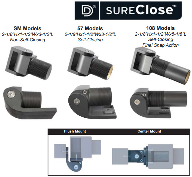 D&D Technologies SureClose Hinges