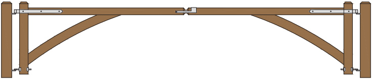 Weldon Barrier Gate 8 ft & 8 ft Double Gates