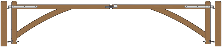 Weldon Barrier Gate 8 ft & 8 ft Double Gates