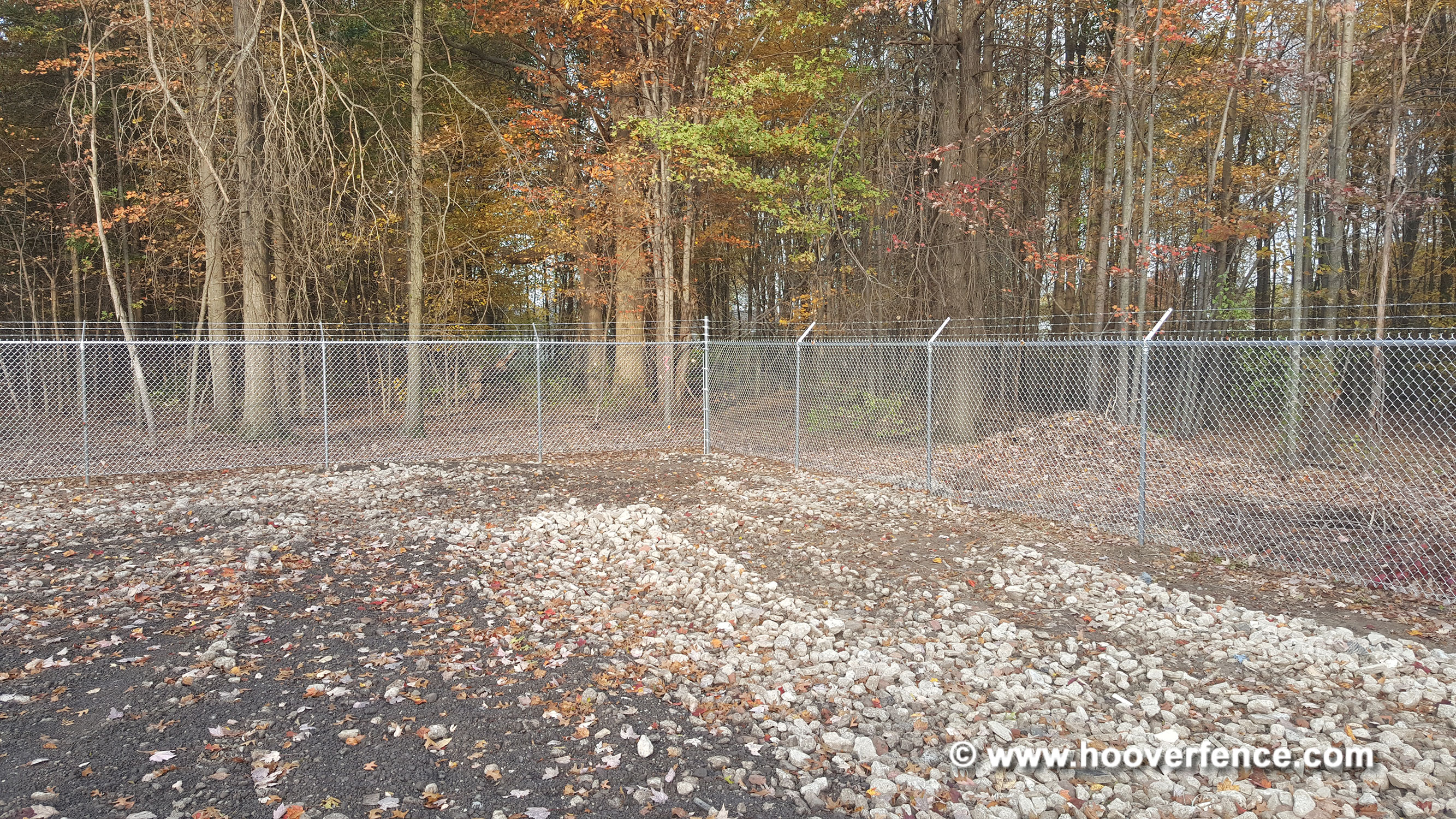 6' High Chain Link Fence with Barbed Wire Installation - Atwater, Ohio