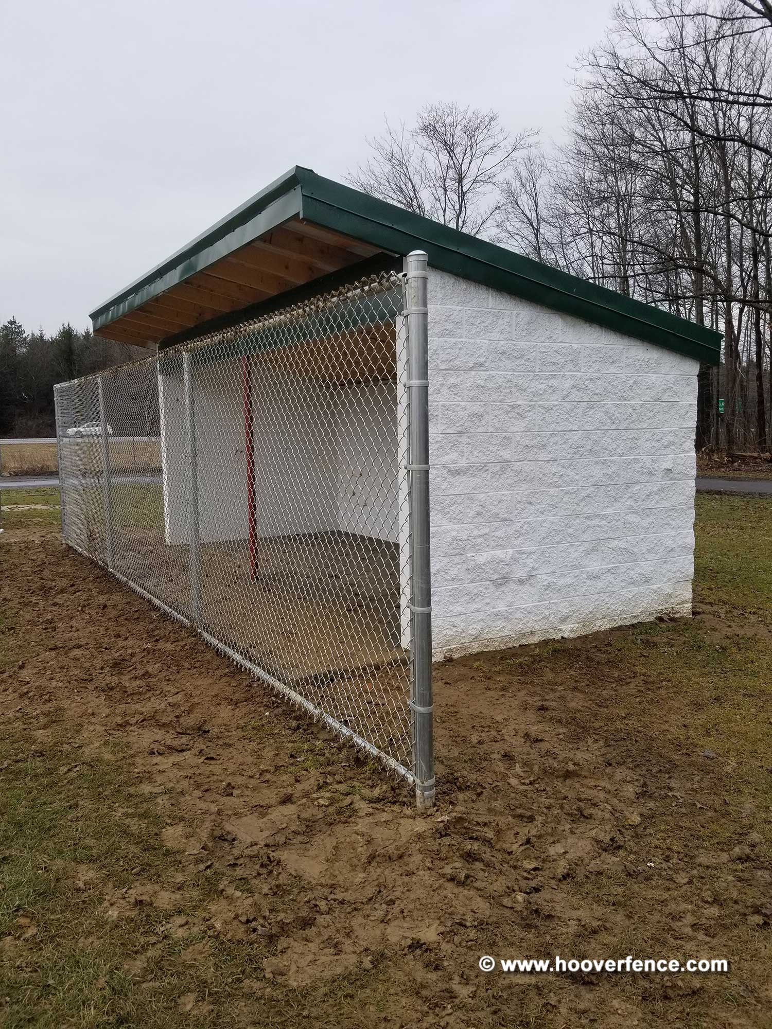 Hf40 Round Chain Link Fence Posts And Pipes Galvanized Hoover