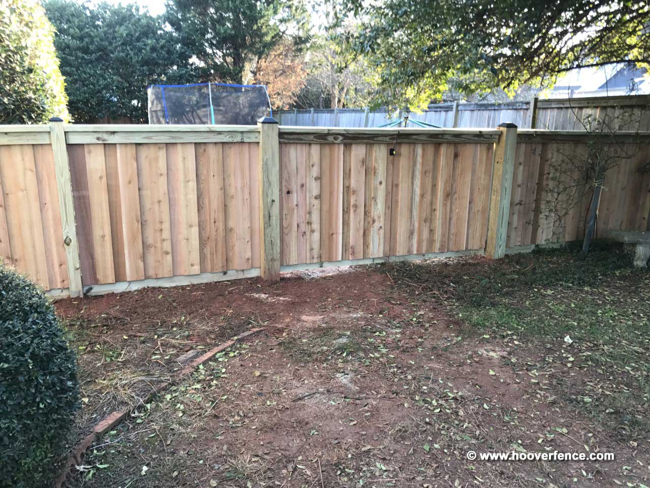 Customer Install - Custom Wood Fence Privacy Fence and Gates Hung with D&D Hardware - Simpsonville, SC