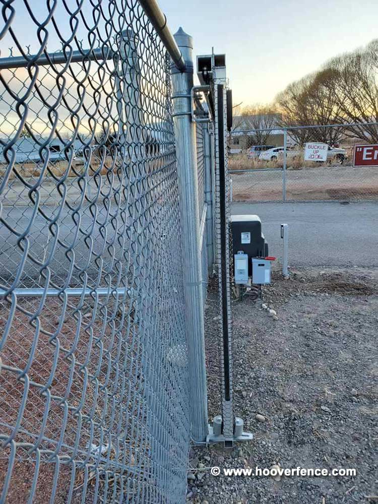 Customer Photo - Internal Track Chain Link Fence Cantilever Gate Installed with Hoover Fence Slide Gate Hardware - Montrose, CO