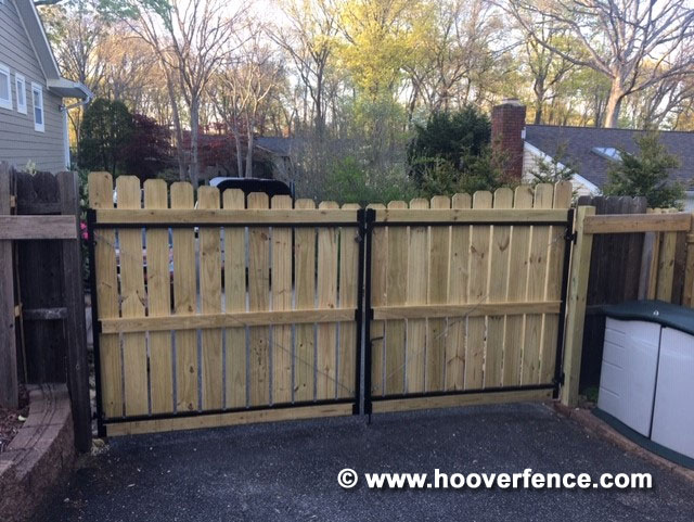 Customer Install - Concave Dog Ear Double Gate Built with DAG-60-3 Adjust-A-Gate Kit - Nesconset, NY