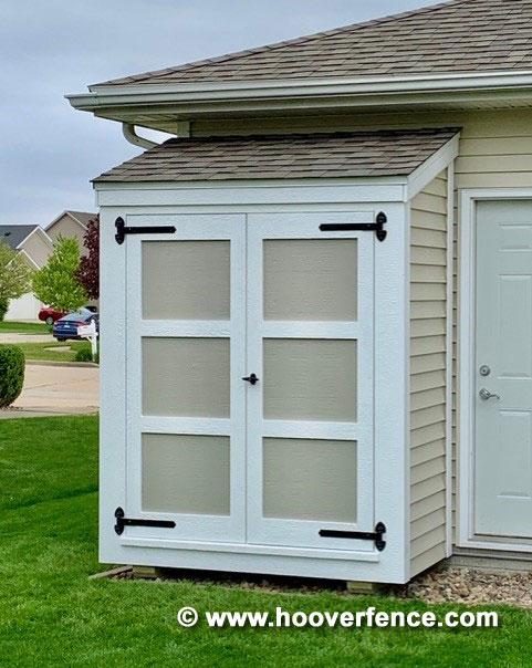 Customer Install - Garden Shed with Doors Hung Using Snug Cottage 8292-14SP - Normal, IL