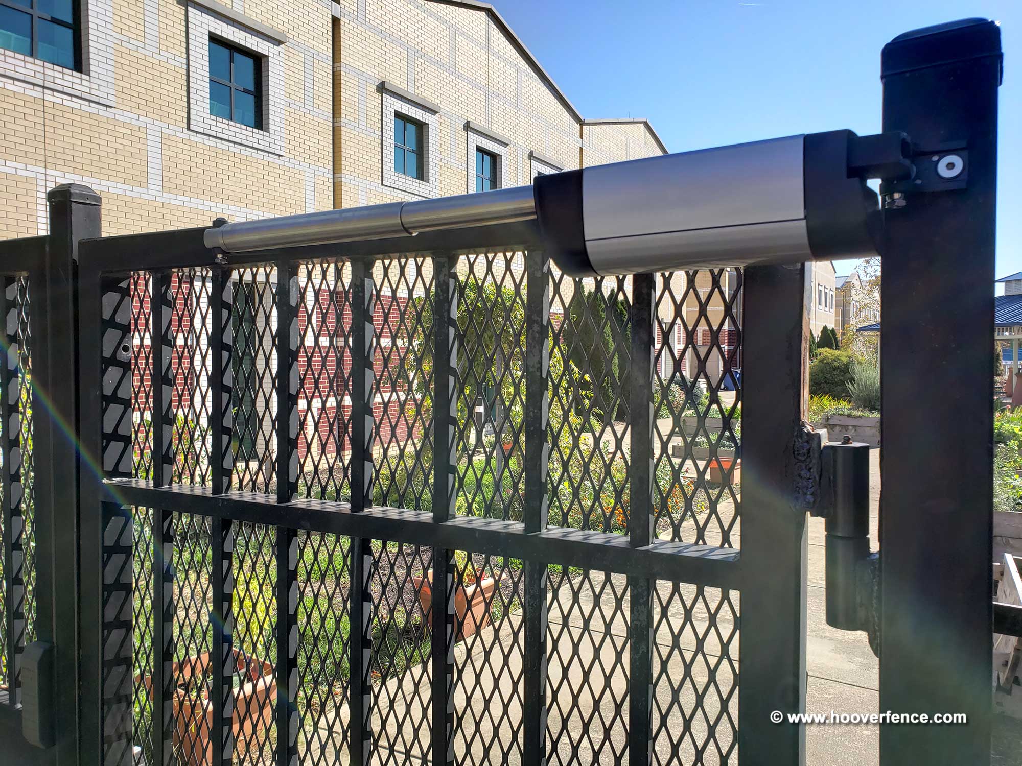 Customer Install - Locinox Samson-2 Gate Closer, Installed on Metal Fence Garden Gate