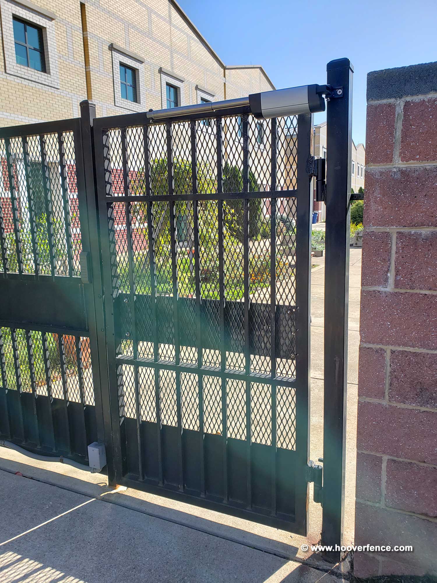 Customer Install - Locinox Samson-2 Gate Closer, Installed on Metal Fence Garden Gate