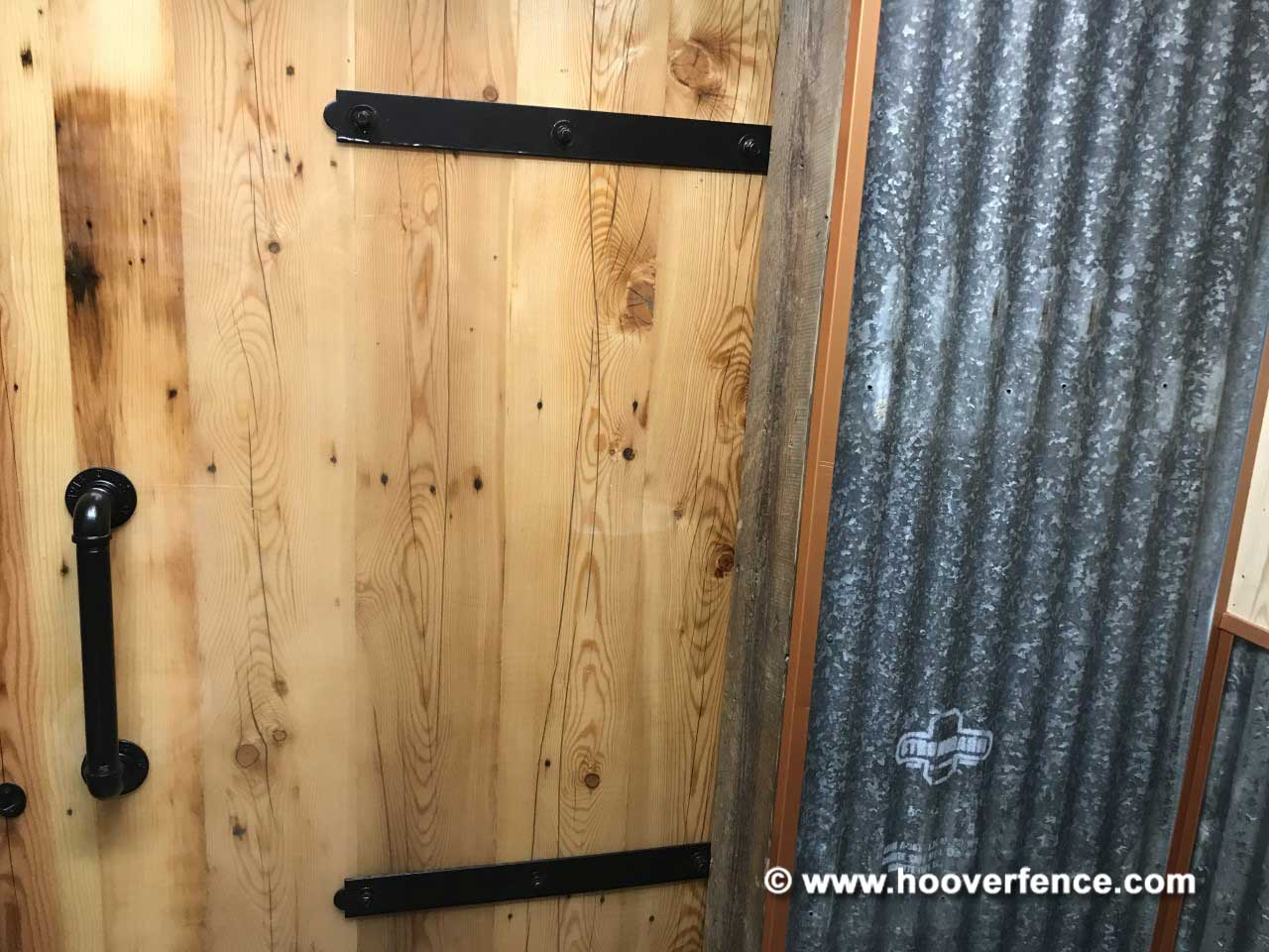 Customer Install - Interior Wood Door Built Using Snug Cottage Hardware - Avery, ID
