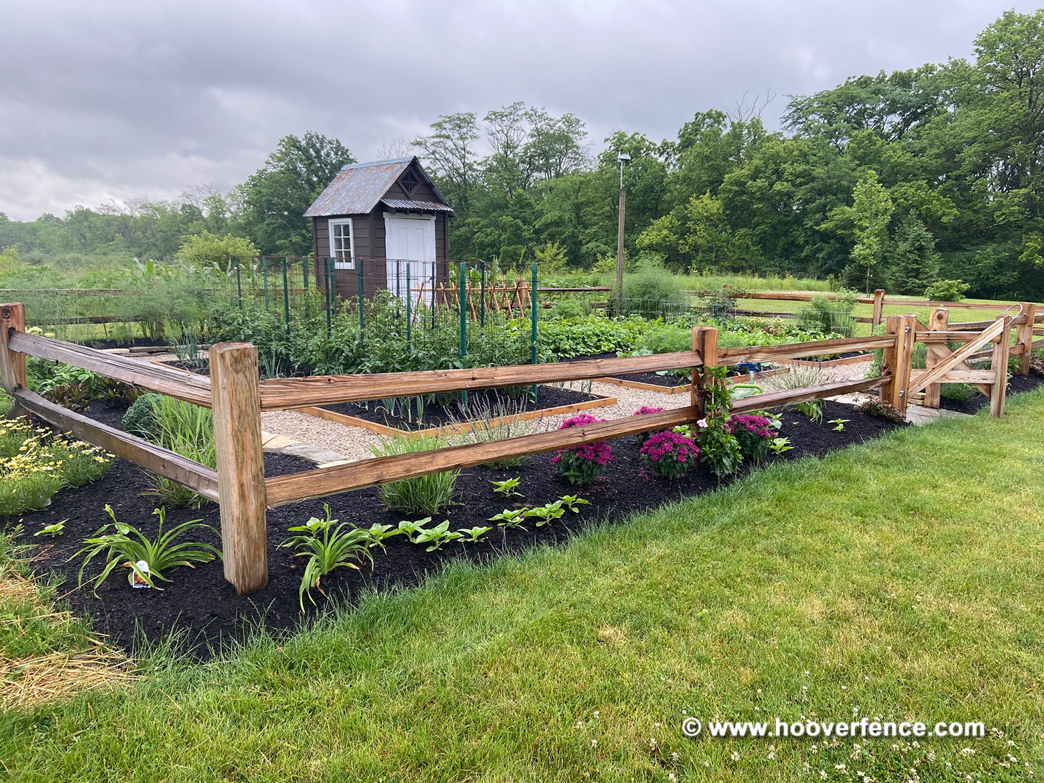 split rail fence landscaping ideas