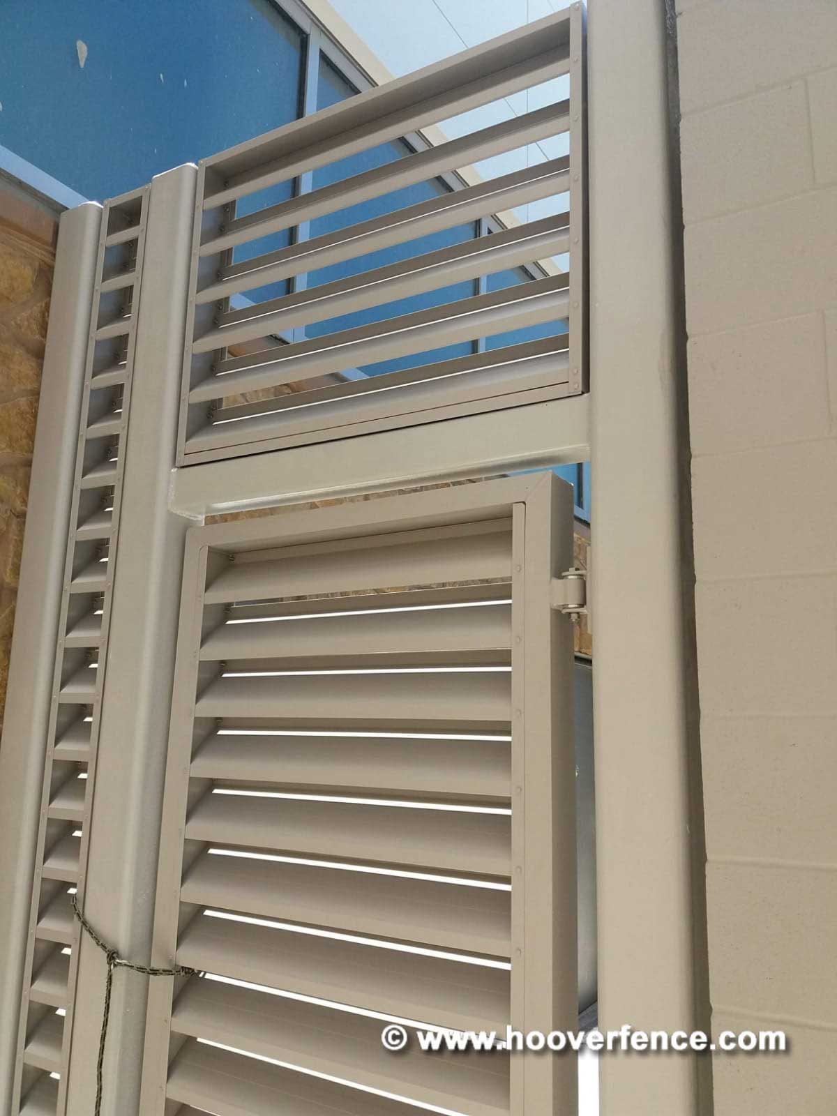 Customer Install - Custom Louver Fence and Gates Hung with CI3400 Shut It Aluminum BadAss Hinges