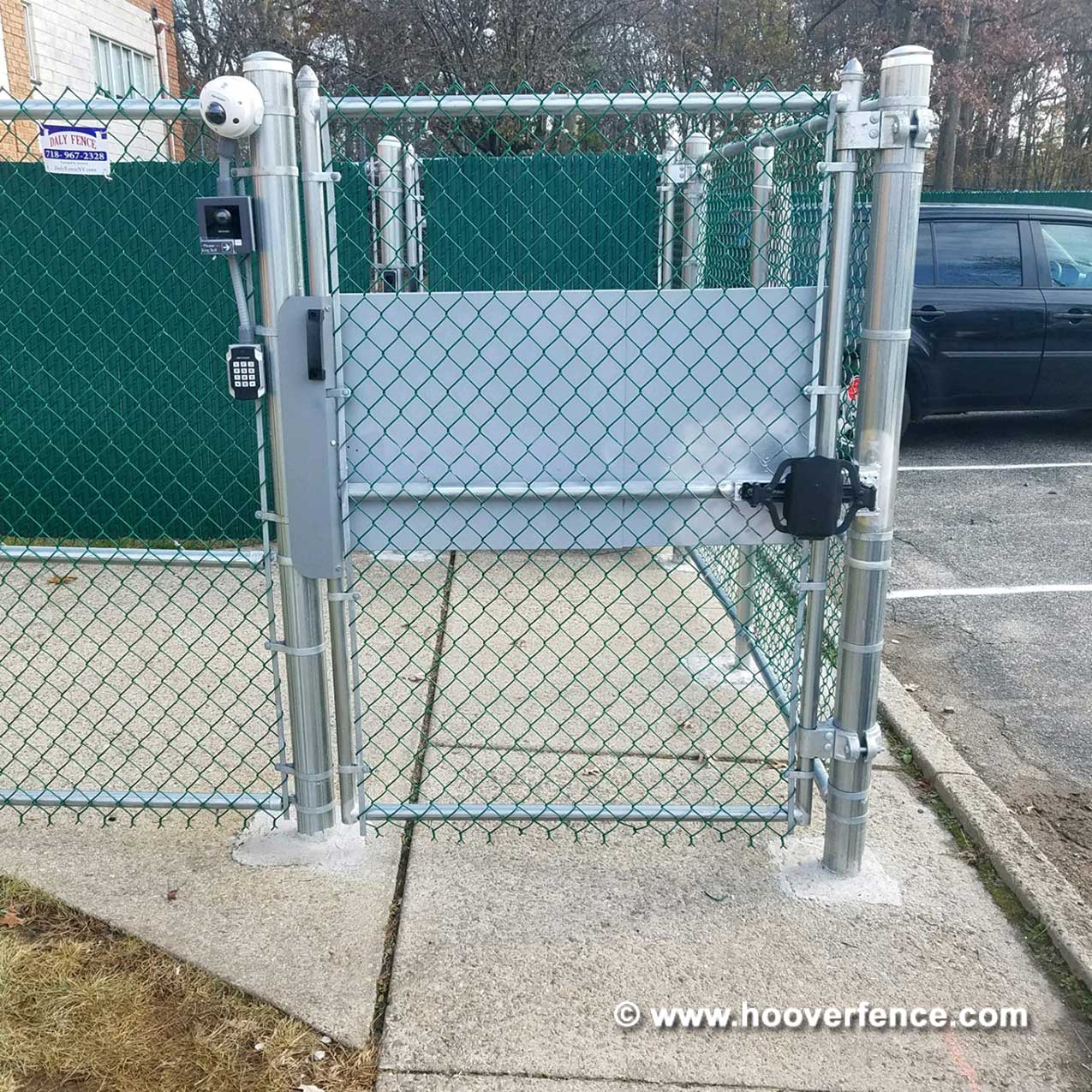 Innovative Door Solutions Aluminum Chain Link Fence Gate Body - Spring  Loaded Automatic Gate Closer System Self Closing Gate Hinges