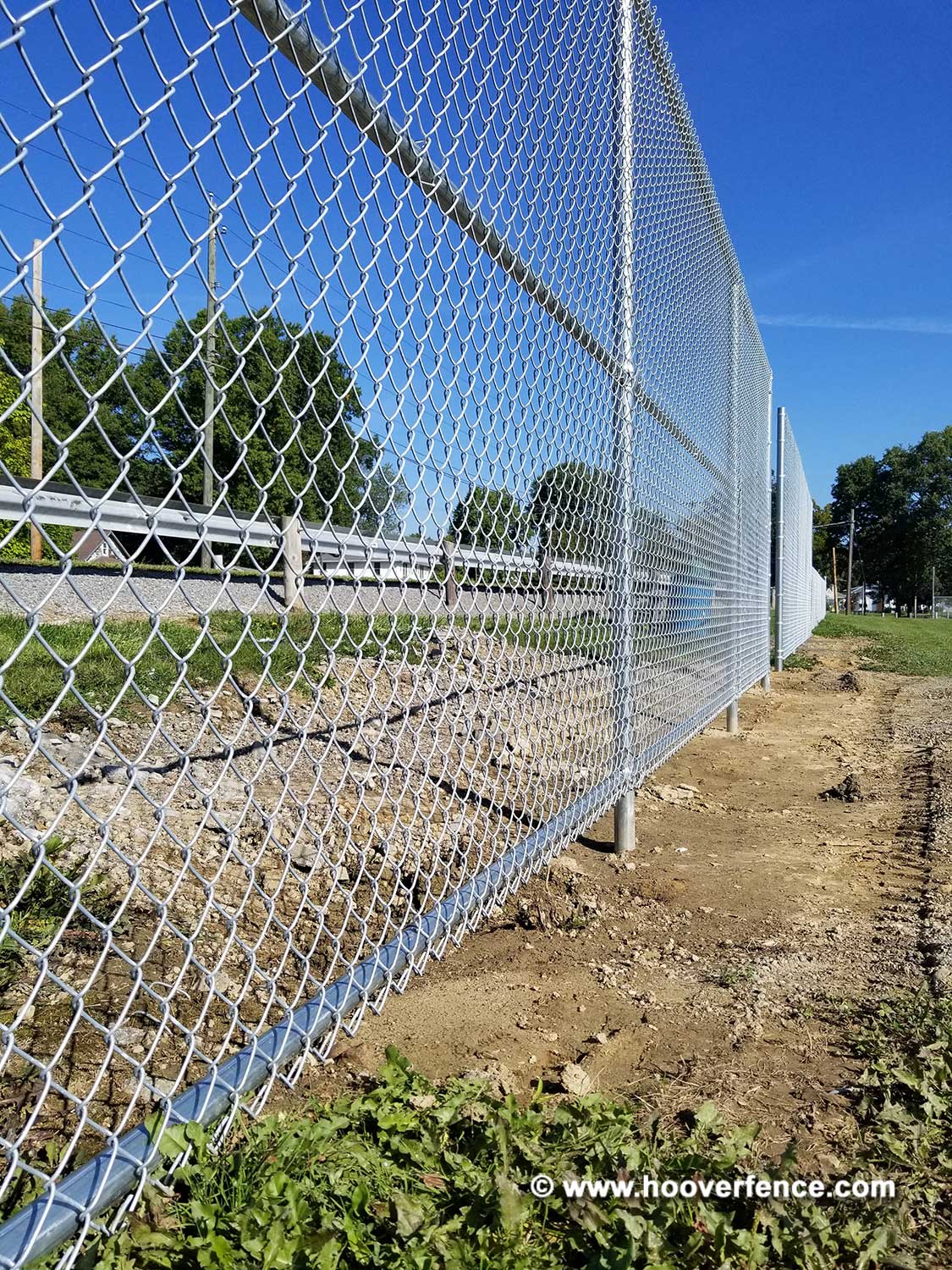 Hoover Fence Co Installation Baseball Sideline Fence - Field 4 - Newton Falls, OH