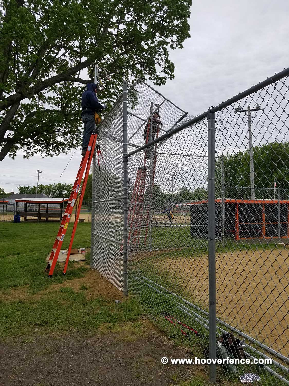 Hoover Fence Co Installation BS-F37 Baseball Backstop - Newton Falls, OH