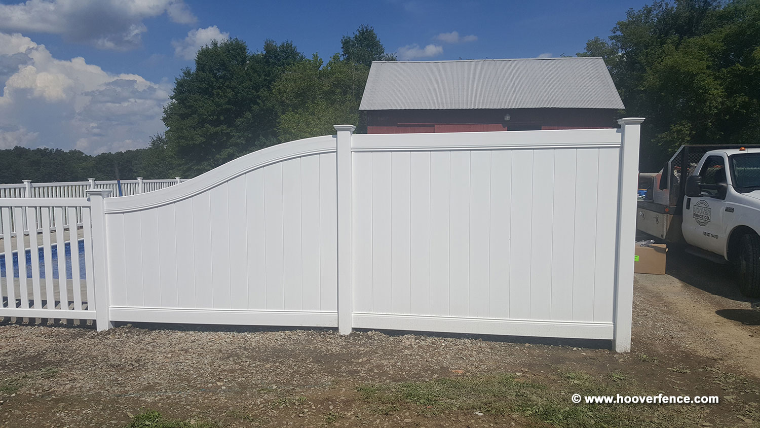 Chesterfield and Baron Vinyl Fence Installation by Hoover Fence Co - Southington, OH