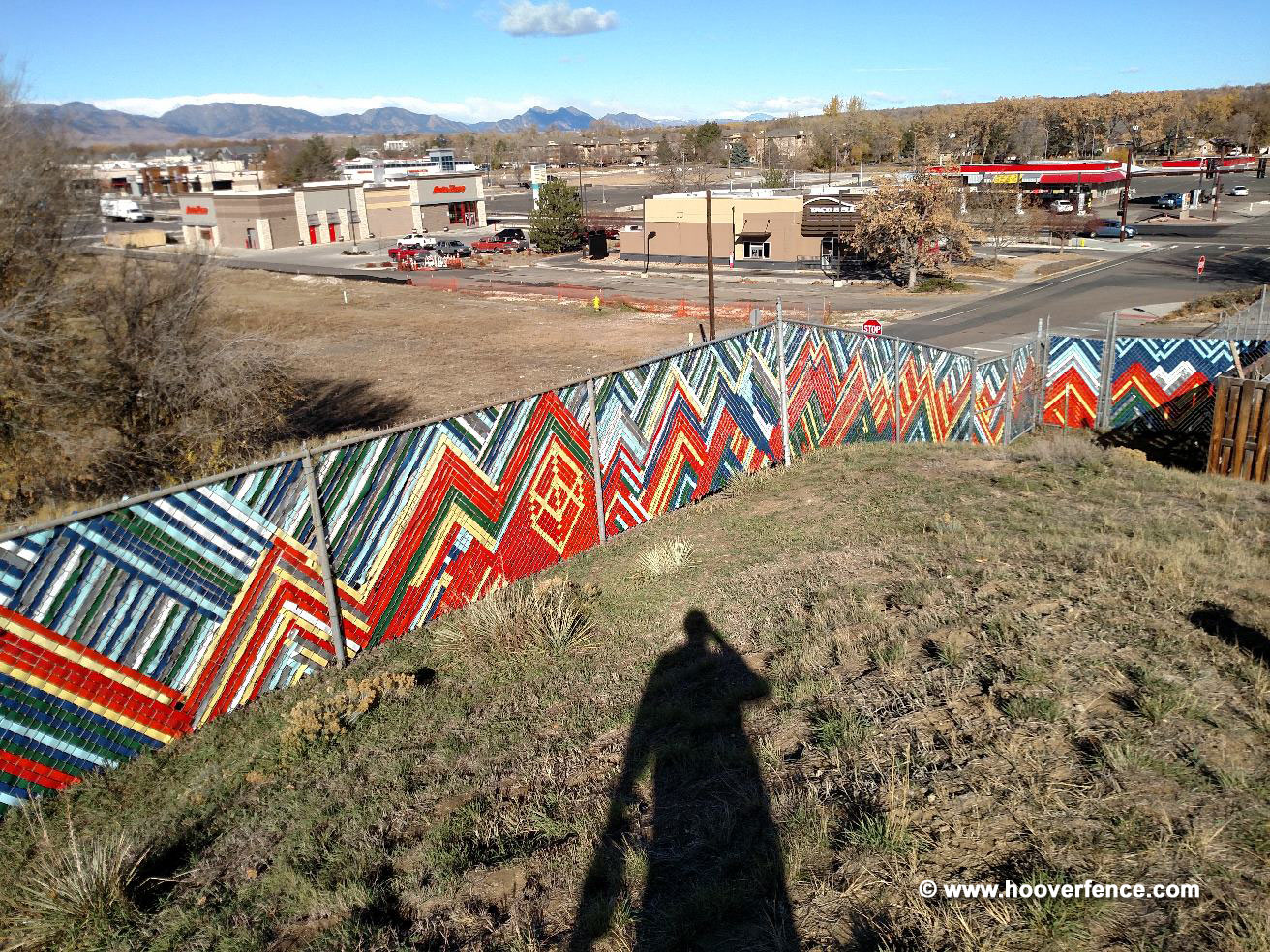 Chain Link Fence Art - Arvada Community Garden of Colorado