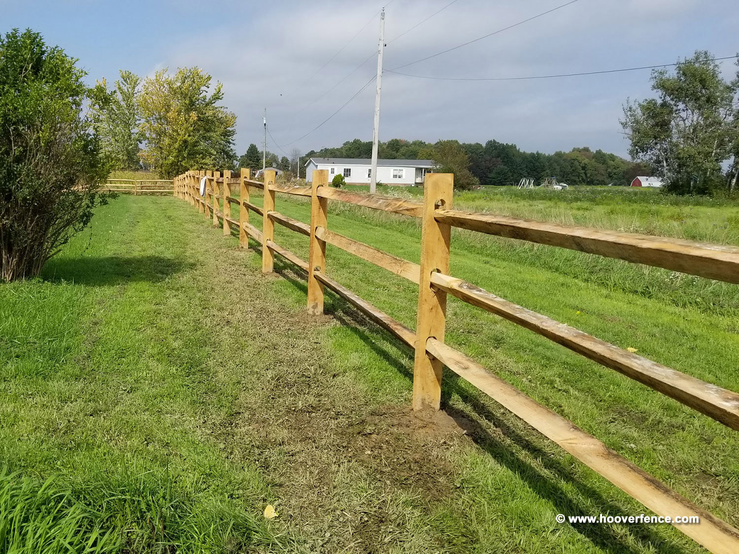 West Virginia Lap Rail Fence Installation by Hoover Fence - Beloit, OH 10-2018