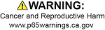 California - Proposition 65 Warning