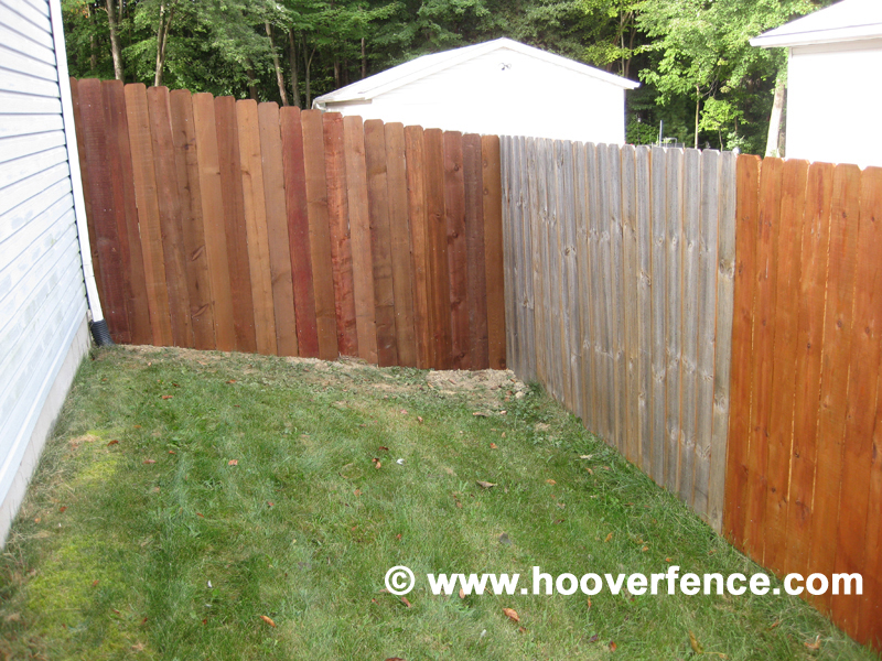 Hoover Fence Co Inatall - Solid Dog Ear Cedar Privacy Fence - Tallmadge Ohio