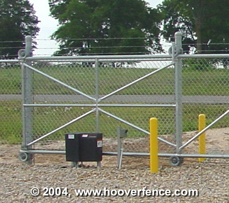 automated cantilever gate operator bumper posts